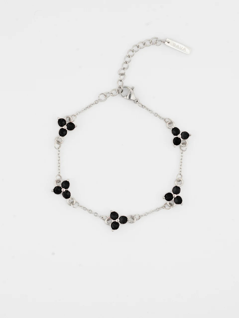Midnhight CLOVER BRACELET (Silver)