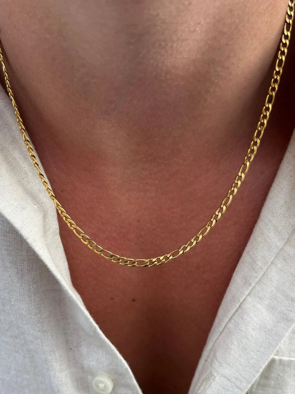 Figaro Chain 3MM (Gold)