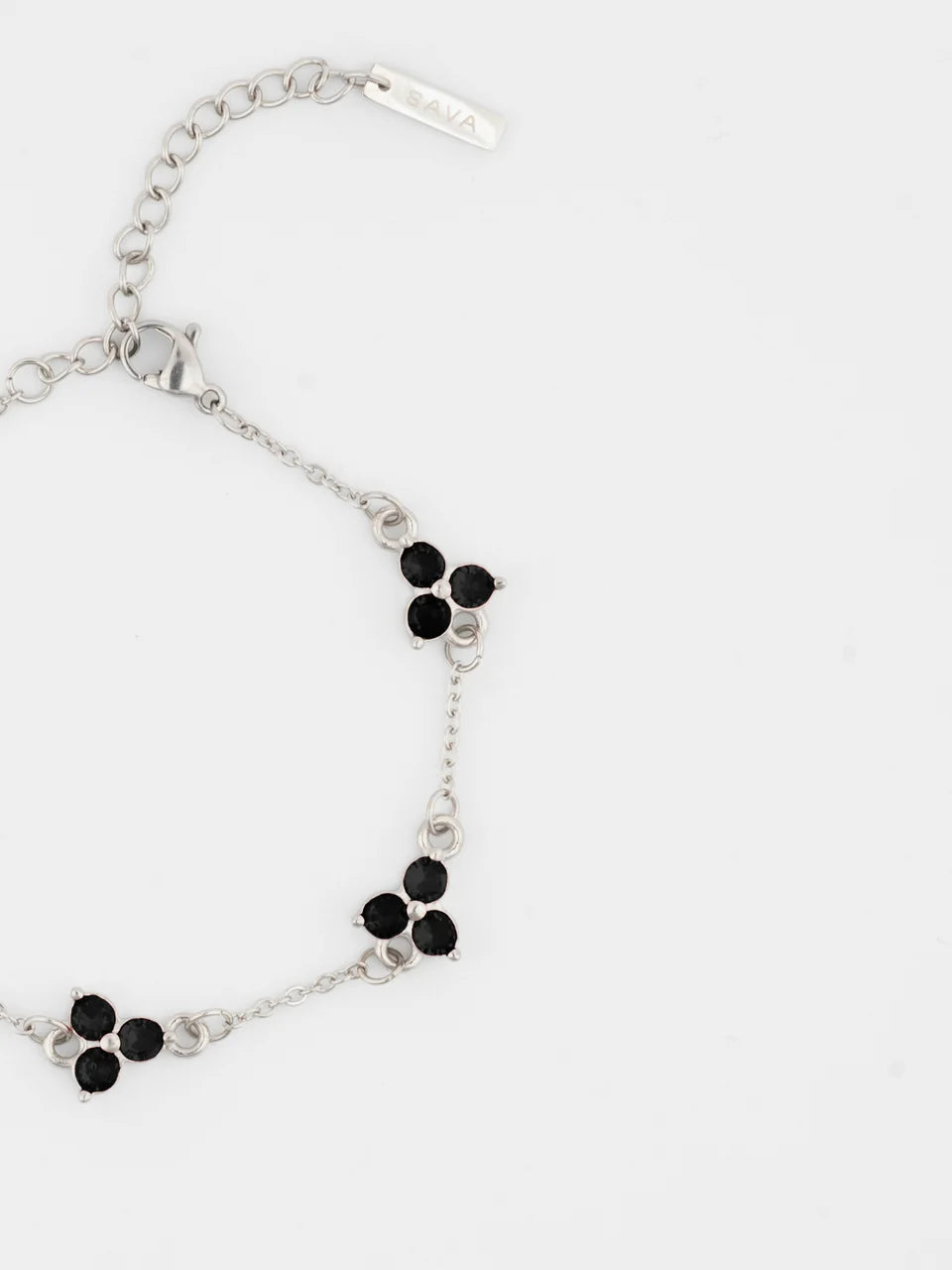 Midnhight CLOVER BRACELET (Silver)