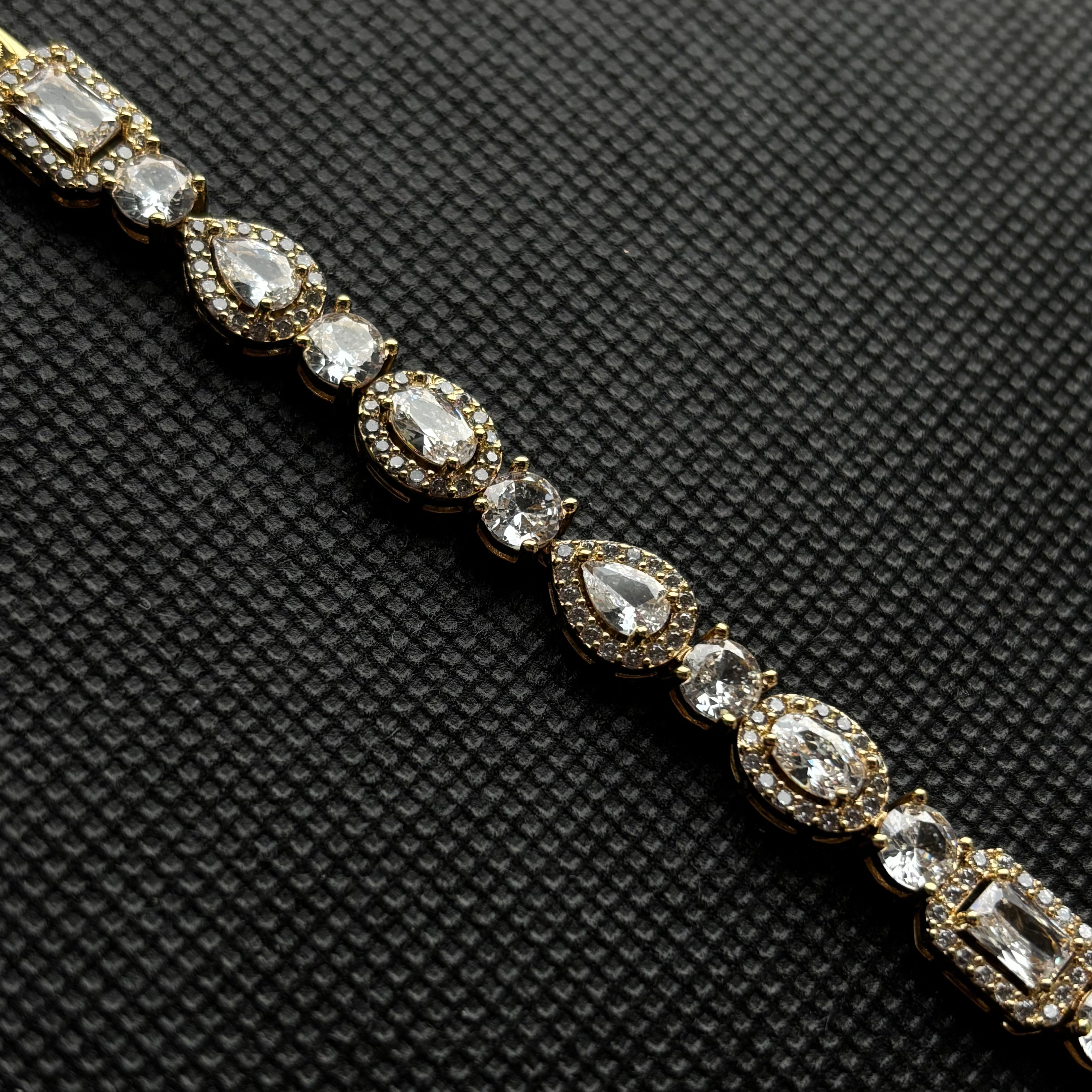 Prism Cube Bracelet (Gold)