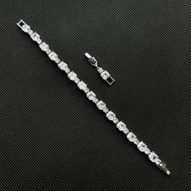 Luxe Square Bracelet (Silver)