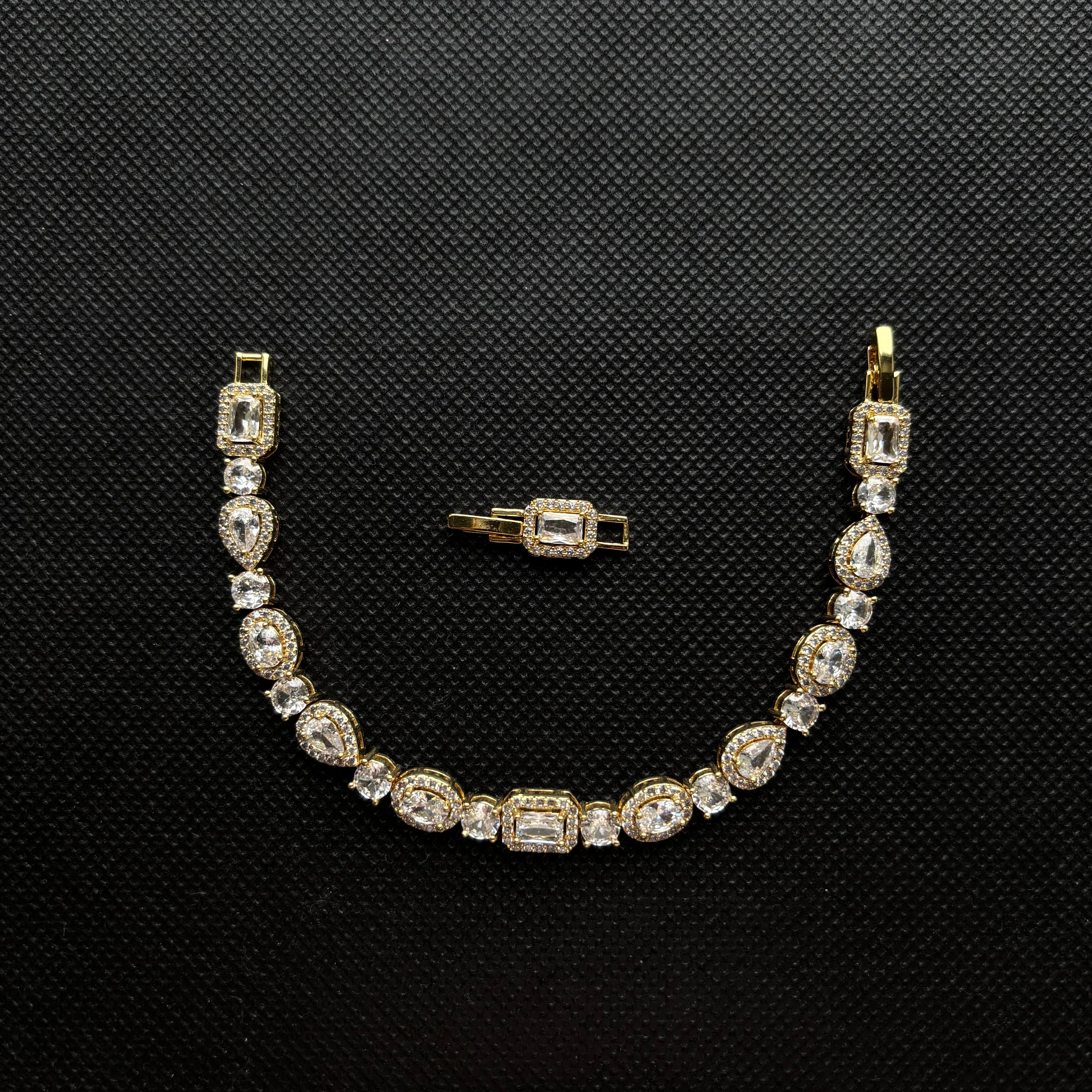 Prism Cube Bracelet (Gold)