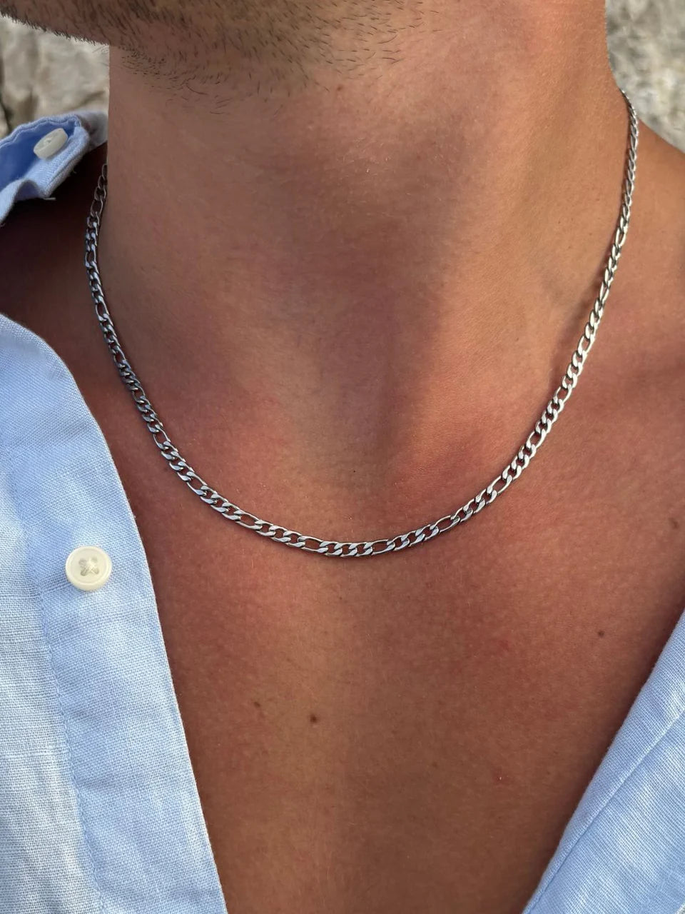 Figaro Chain 3MM (Silver)