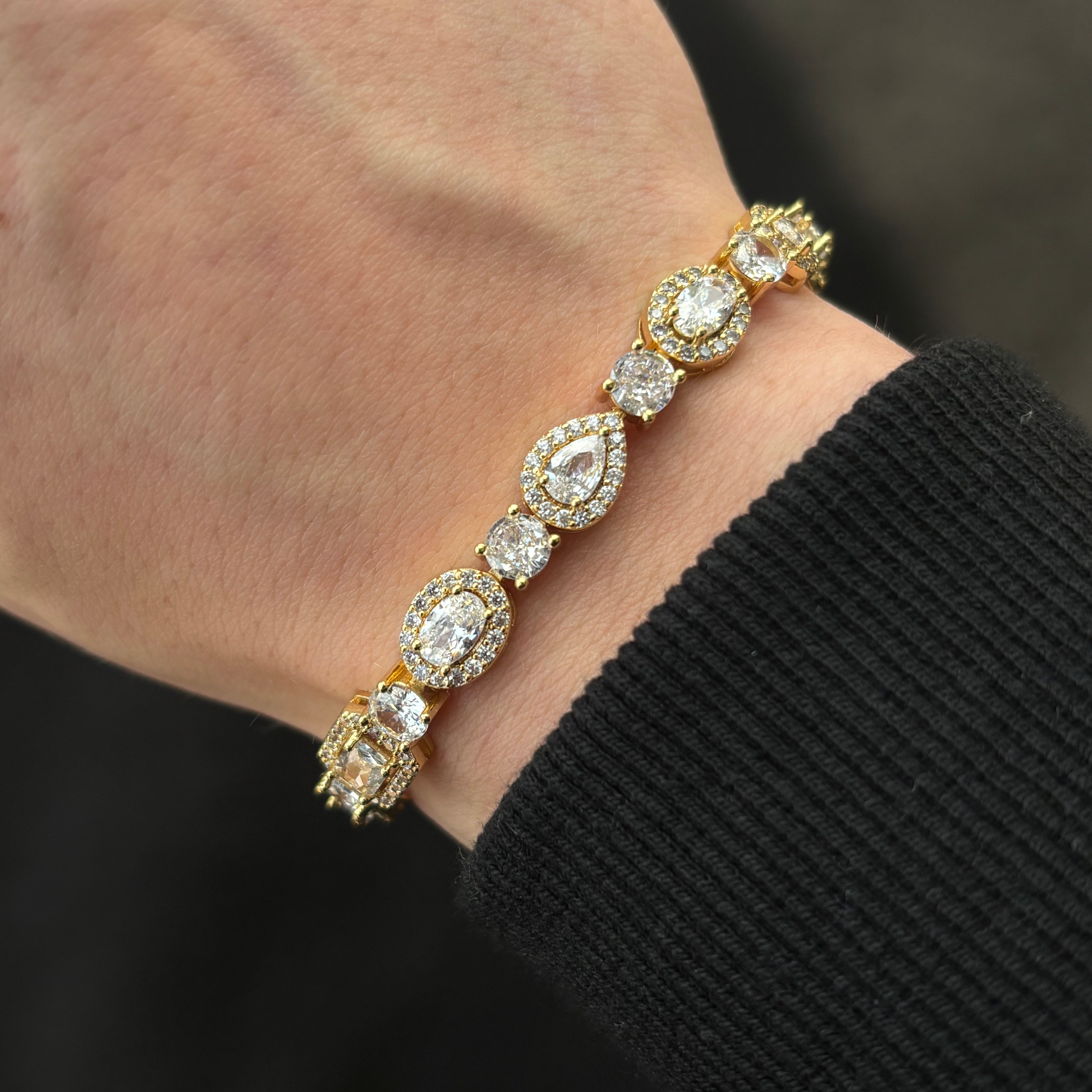 Prism Cube Bracelet (Gold)